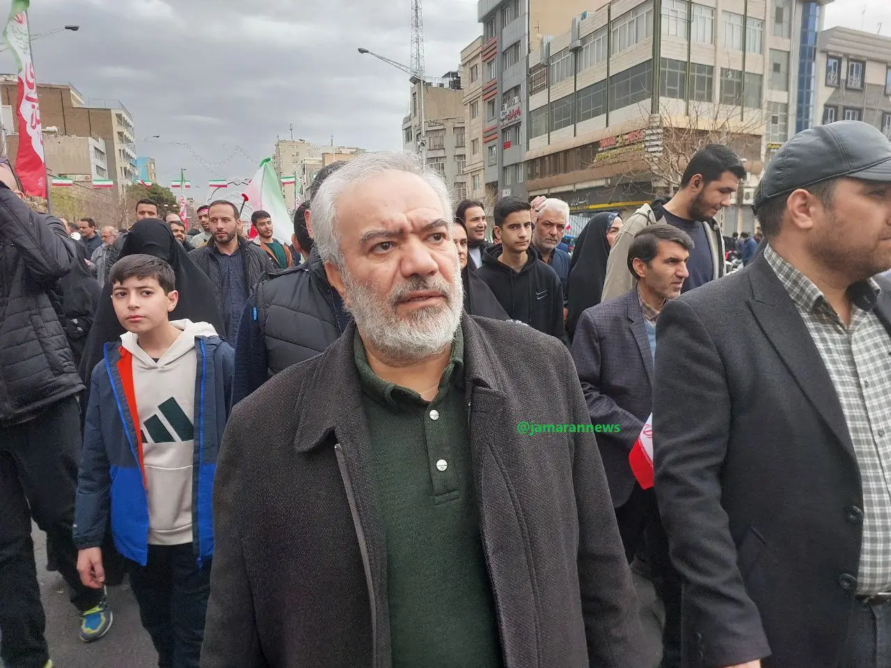 حضور وزیر علوم، وزیر کشور و سردار فدوی رئیس گروه مشاورین فرمانده کل سپاه در راهپیمایی ۲۲ بهمن 