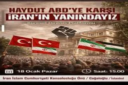 تجمع حمایتی از جمهوری اسلامی ایران در استانبول