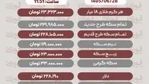 قیمت طلا،سکه و دلار امروز شنبه ۲۸ شهریور+ جدول