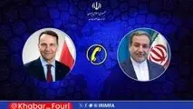 گفتگوی تلفنی وزرای امور خارجه ایران و لهستان