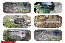 هواگرد ساقط شده دشمن در ارتفاعات بختگان کشف شد