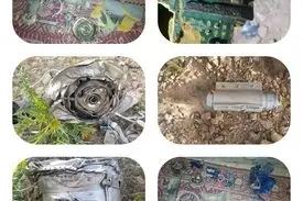 هواگرد ساقط شده دشمن در ارتفاعات بختگان کشف شد