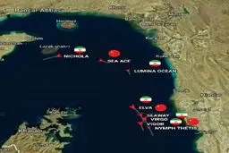 تردد گسترده نفتکش‌های ایران و چین در مسیر صادرات نفت