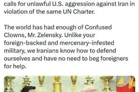 عراقچی خطاب به زلنسکی:  جهان از دلقک‌های سردرگم به ستوه آمده است