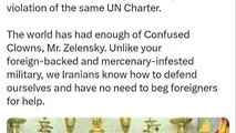 عراقچی خطاب به زلنسکی:  جهان از دلقک‌های سردرگم به ستوه آمده است