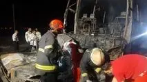 تصادف دلخراش در اتوبان قم- کاشان