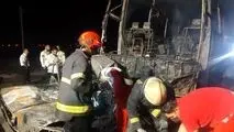 تصادف دلخراش در اتوبان قم- کاشان