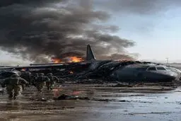 سقوط بمب‌افکن B-52 آمریکا در کالیفرنیا با ۸ کشته+ویدیو