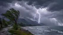رگبار، رعدوبرق و وزش باد شدید در شمال‌غرب و سواحل خزر/هشدار تگرگ و گردوخاک