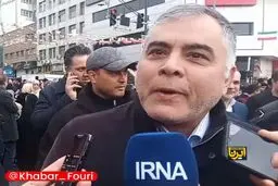 حضور محسن پاک‌نژاد، وزیر نفت و سرلشکر پاکپور، فرمانده کل سپاه پاسداران انقلاب اسلامی در راهپیمایی ۲۲ بهمن
