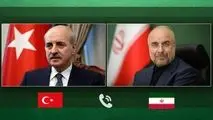 گفت‌وگوی تلفنی قالیباف با رئیس مجلس ترکیه