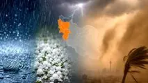 هشدار نارنجی هواشناسی برای بارش شدید، تگرگ و گردوخاک در ۳ استان کشور امروز و فردا