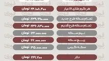 آ خرین قیمت سکه، دلار و طلا 18 شهریور+ جدول