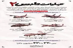 در عملیات طبس۲ کدام تجهیزات امریکا منهدم شد؟!
