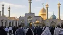 رییس‌جمهور در بدو ورود به قم، به زیارت حرم حضرت معصومه رفت و سپس با آیت‌الله نوری همدانی دیدار کرد+ عکس