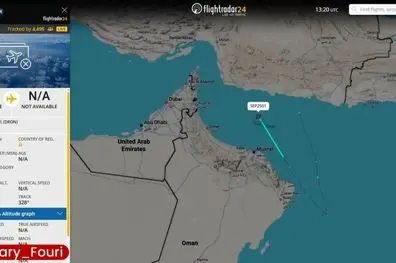 یک پهپاد ایرانی بار دیگر در خلیج عمان فعالیت می‌کند و به‌احتمال زیاد در حال انجام مأموریت شناسایی از گروه ضربت ناو هواپیمابر یو‌اس‌اس آبراهام لینکلن است.