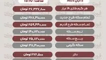 قیمت طلا، سکه، دلار و سایر ارزها سه‌شنبه5 آبان 1405+ جدول