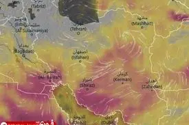هشدار نارنجی باد شدید و گرد و خاک