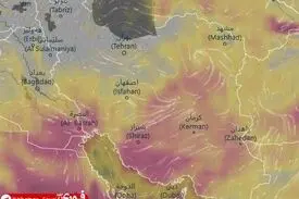 هشدار نارنجی باد شدید و گرد و خاک