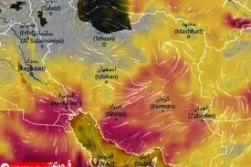 هشدار نارنجی باد شدید و گرد و خاک