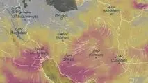 هشدار نارنجی باد شدید و گرد و خاک