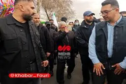 حضور سردار اسماعیل قاآنی، فرمانده سپاه قدس در راهپیمایی ۲۲ بهمن