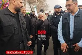 حضور سردار اسماعیل قاآنی، فرمانده سپاه قدس در راهپیمایی ۲۲ بهمن