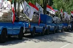 فریاد «ایران و العراق لایمکن الفراق» جهادگران عراقی در پلدختر + فیلم