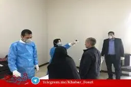 کنترل دمای بدن مراجعین مجلس برای پیشگیری از ویروس کرونا