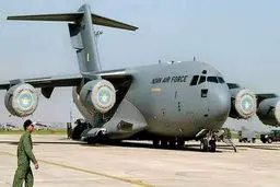 هواپیمای غول پیکر هند راهی ایران شد