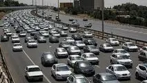 ترافیک در مسیرهای خروجی پایتخت نیمه سنگین است