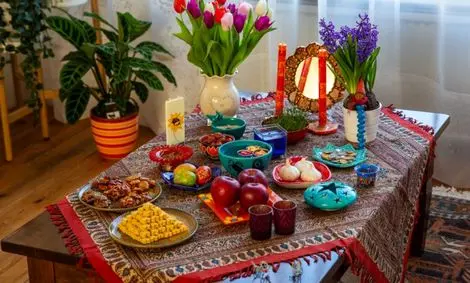 سفره هفت‌سین آتش‌ به پا کرد