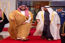 دیدار محمد بن سلمان با ولیعهد ابوظبی + تصویر