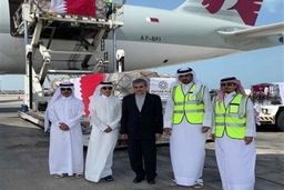 دومین محموله کمک‌های دولت قطر عازم تهران شد