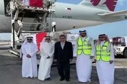 دومین محموله کمک‌های دولت قطر عازم تهران شد