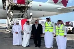 دومین محموله کمک‌های دولت قطر عازم تهران شد