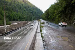 بارش برف و باران در محورهای ۱۸ استان کشور