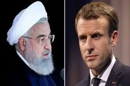 روحانی و مکرون با یکدیگر تلفنی صحبت کردند