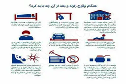 هنگام وقوع زلزله چه باید کرد؟