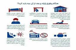 هنگام وقوع زلزله چه باید کرد؟