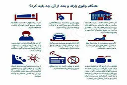 هنگام وقوع زلزله چه باید کرد؟