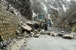 جاده کندوان از صبح امروز مسدود شد