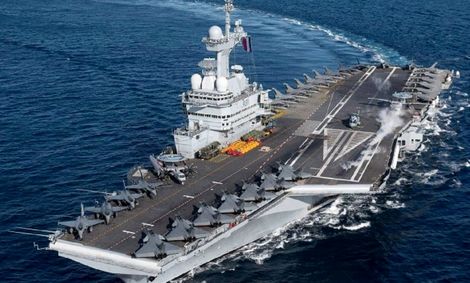 ابتلای ۹۴۰ نفر دیگر از خدمه ناو شارل دوگل فرانسه به کرونا