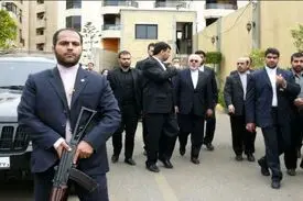 واقعیت عکس ظریف و بادیگاردهایش