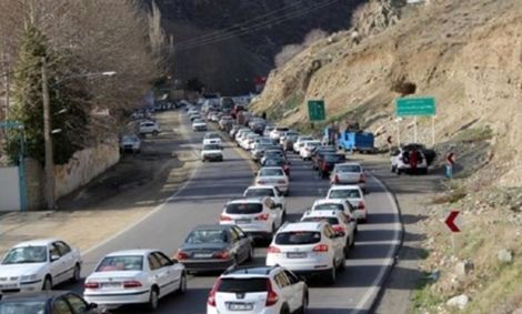 جاده چالوس ۲ طرفه شد