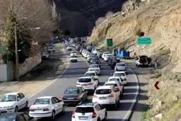 جاده چالوس ۲ طرفه شد