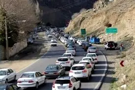 جاده چالوس ۲ طرفه شد