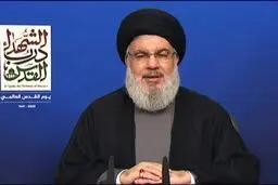 سید حسن نصرالله: حق، با گذر زمان زایل نمی‌شود و از “بحر تا نهر” متعلق به مردم فلسطین است