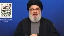 سید حسن نصرالله: حق، با گذر زمان زایل نمی‌شود و از “بحر تا نهر” متعلق به مردم فلسطین است