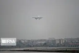 لاستیک هواپیما روی باند فرودگاه شیراز ترکید
